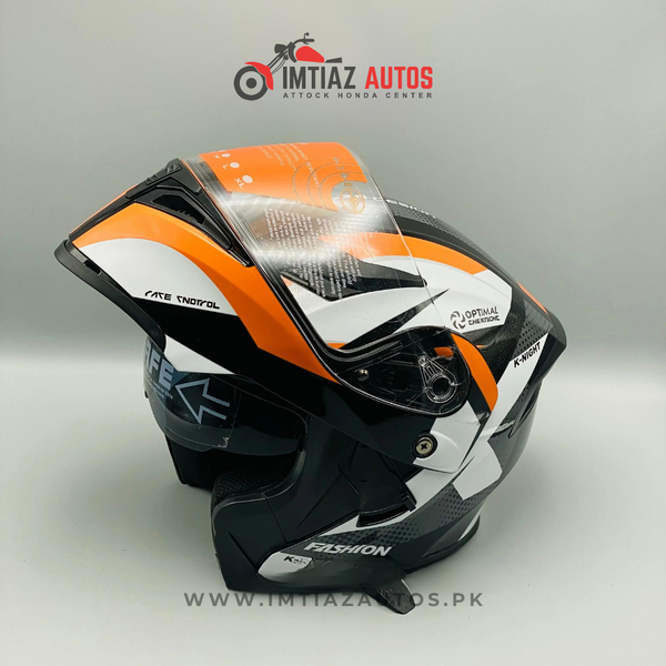 Eagle Star Flip-Up Helmet with Dual Visor for Motorcycles