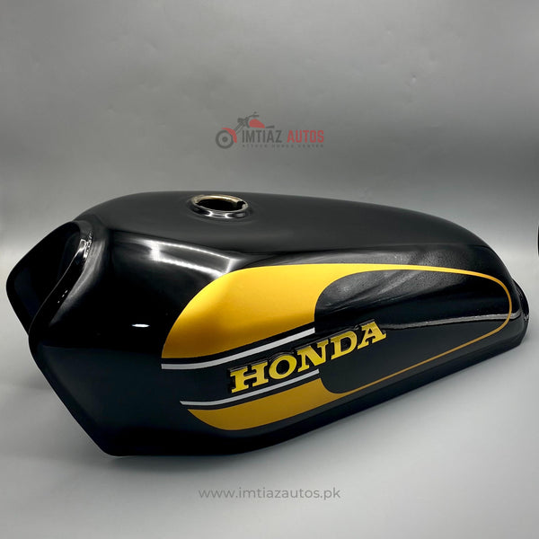 IRANI FUEL TANK CG 125 BLACK&YELLOW COLOR