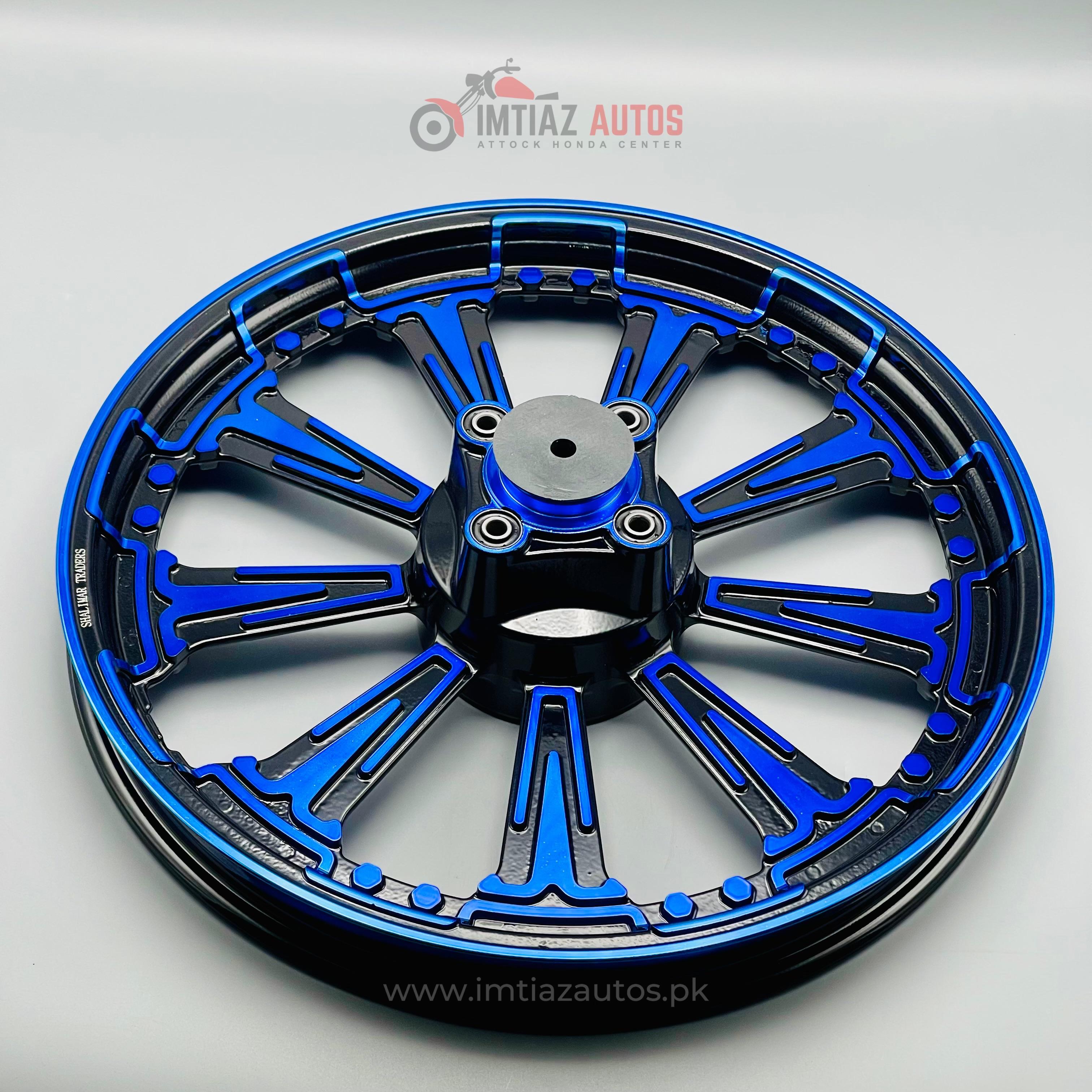 CG125 Fancy Alloy Rim – Black and Blue – Imtiaz Autos