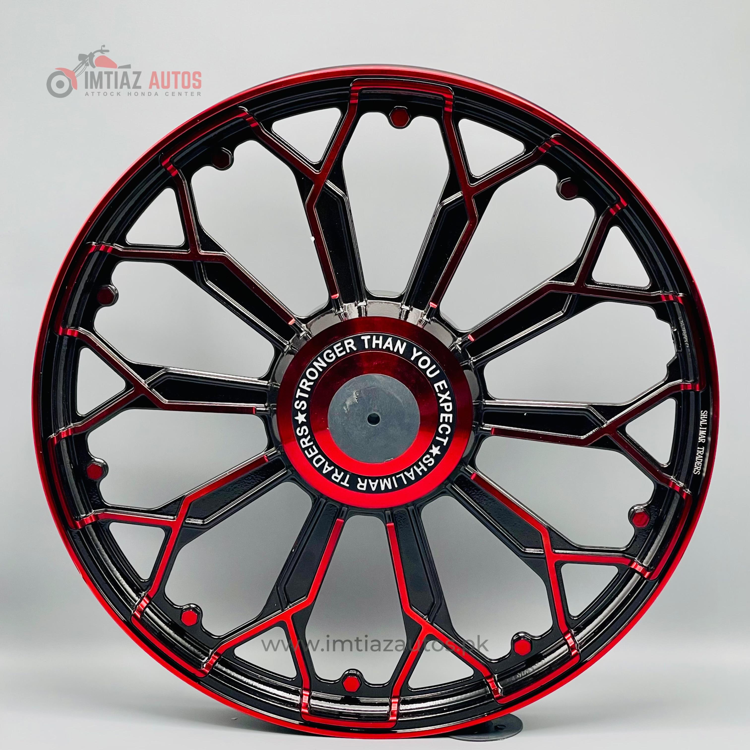 Motorcycle Red Color Rim CG125 Fancy Alloy Rim – Red Color – Imtiaz Autos