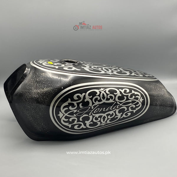 CG 125 5 STAR ONLY FUEL TANK BLACK&WHITE DESIGN