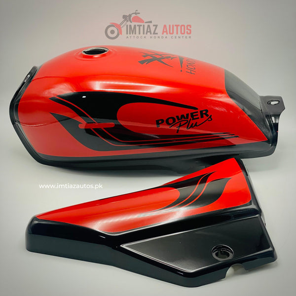 FANCY FUEL TANK SET FOR CD 70 RED&BLACK DESIGN