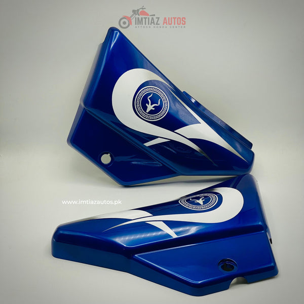 Markhor Design Fuel Tank set white & blue for CD70