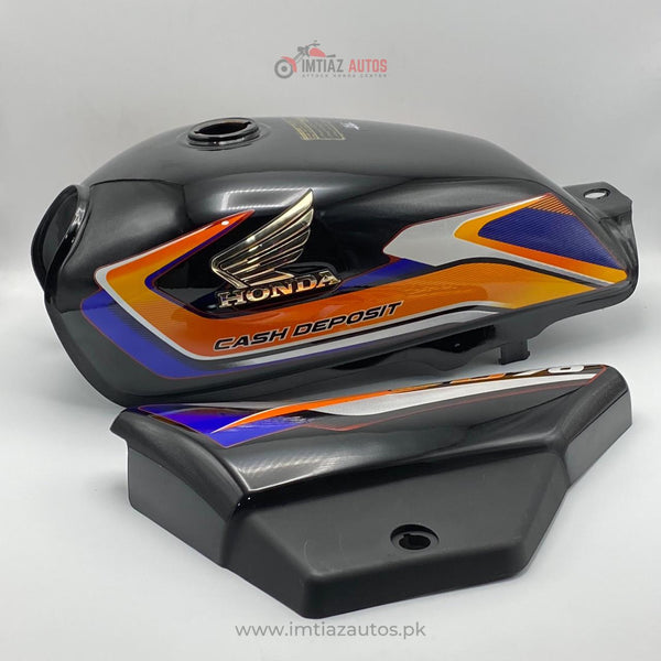 2025 RED STICKER BLK FUEL TANK SET CD 70