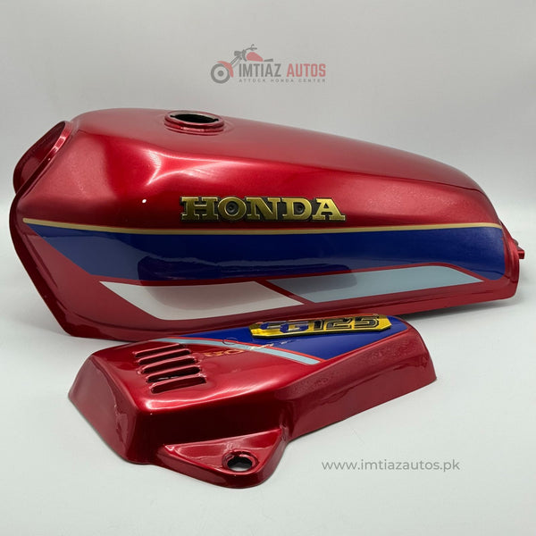 90 MODEL RED FUEL TANK SET CG 125