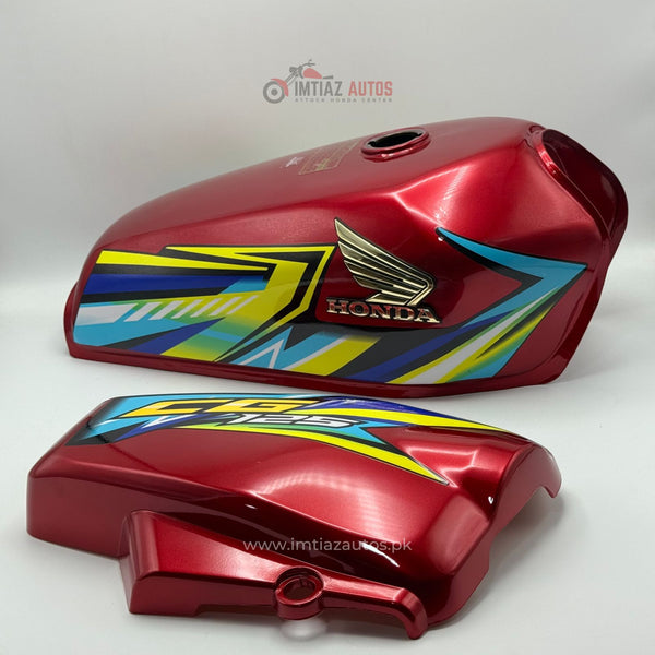 26 MODEL RED BLK STICKER FUEL TANK SET CG 125