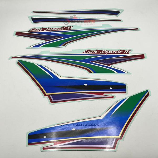 2014 RED CD 70 GENUINE STICKER