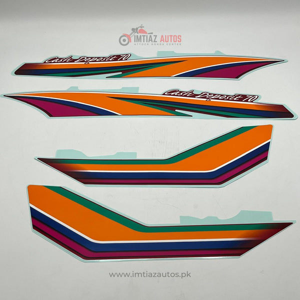 2012 RED CD 70 GENUINE STICKER