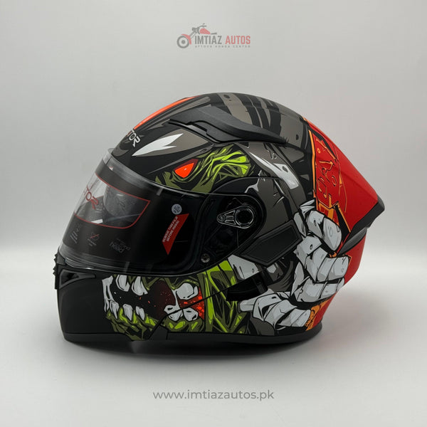 DEVIL GREEN  VECTOR HELMET