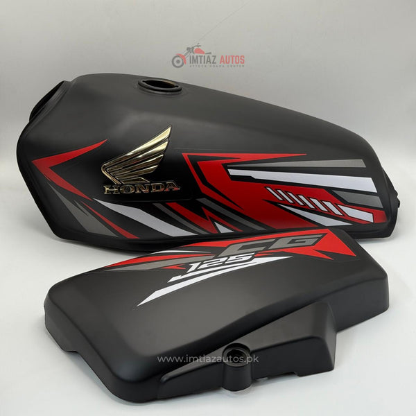 26 BLACK MATT NEW STICKER CG 125 OUTFIT
